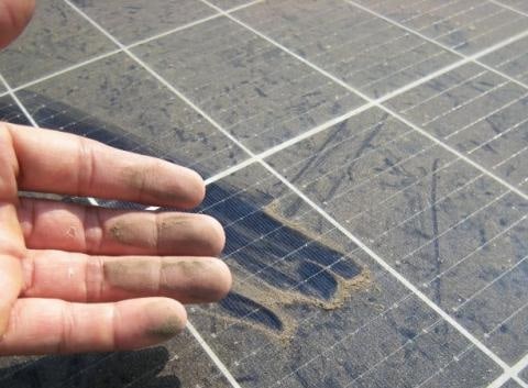 How do you clean solar panels